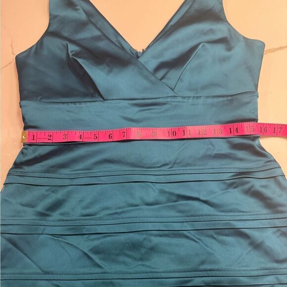 Calvin Klein blue satiny dress - Picture 10 of 14